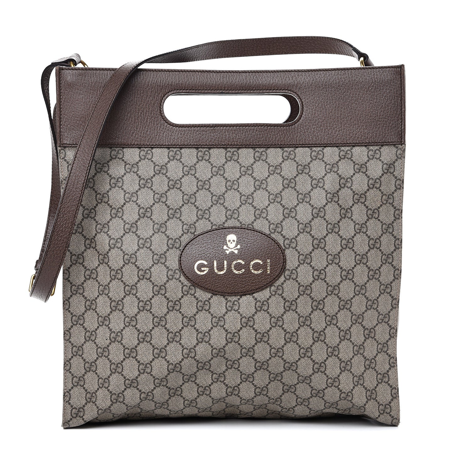 Soft GG Supreme Monogram Slip Handle Vertical Tote Beige New Acero