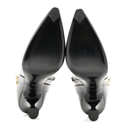 Louis Vuitton Calfskin Sparkle Ankle Boot 36.5 Black 6 of 13
