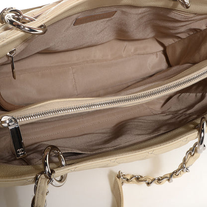 Chanel Caviar Quilted Grand Shopping Tote GST Beige Clair 5 of 9