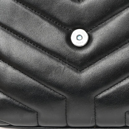 Saint Laurent Calfskin Y Quilted Monogram Toy Loulou Crossbody Bag Black 12 of 16