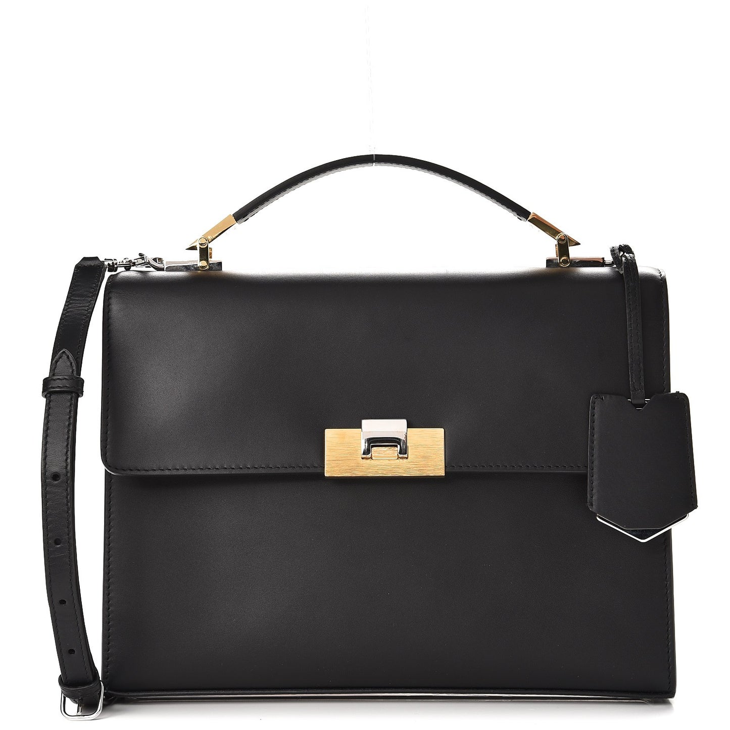 Veau Le Dix S New Cartable Briefcase Black