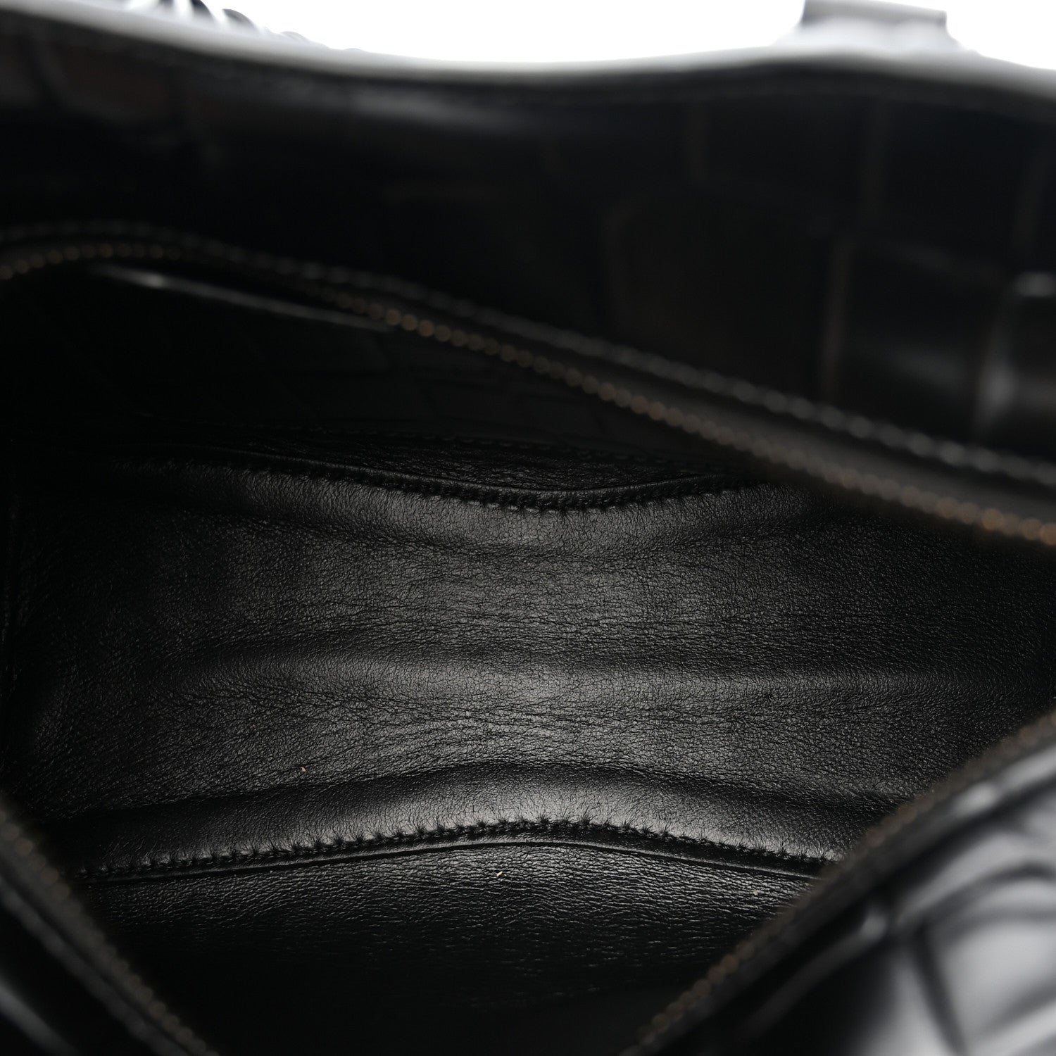 Balenciaga Semi Shiny Calfskin Crocodile Embossed Neo Classic Black Hardware Mini City Black 5 of 10