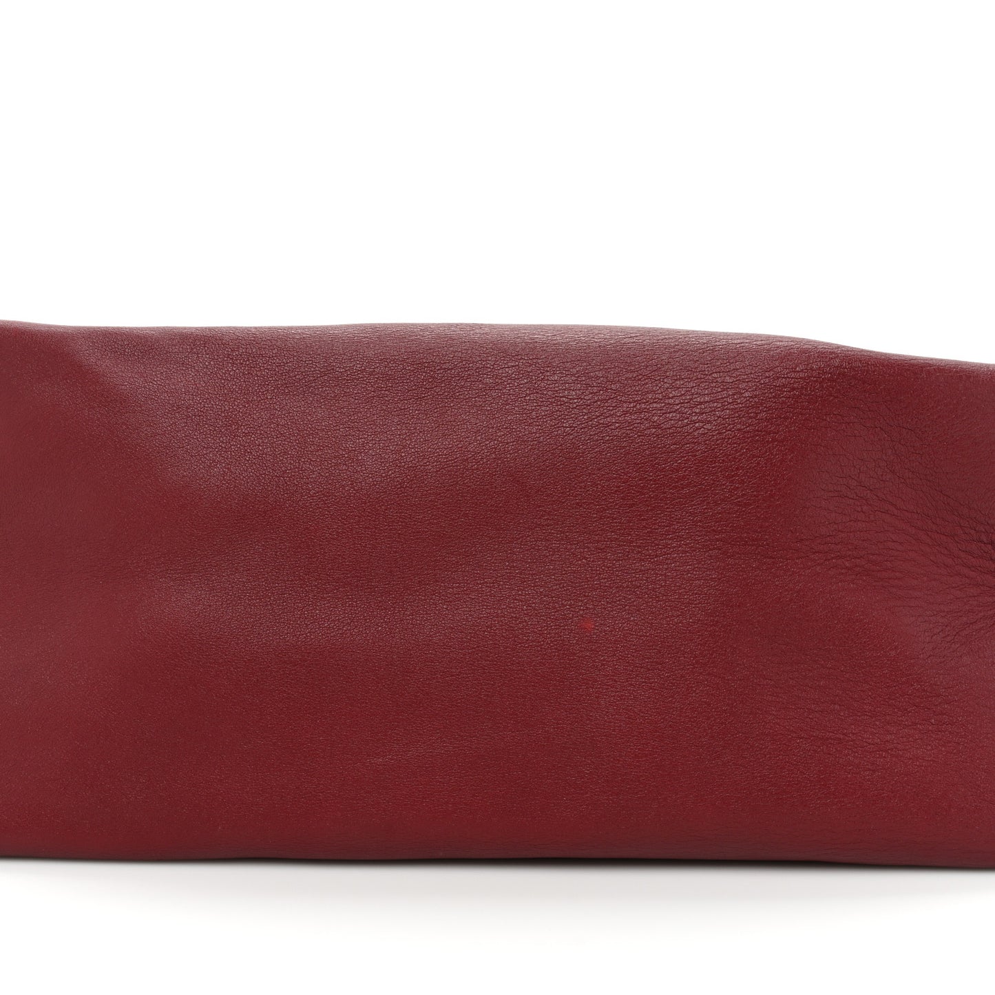 Python Calfskin All Soft Shoulder Bag Burgundy