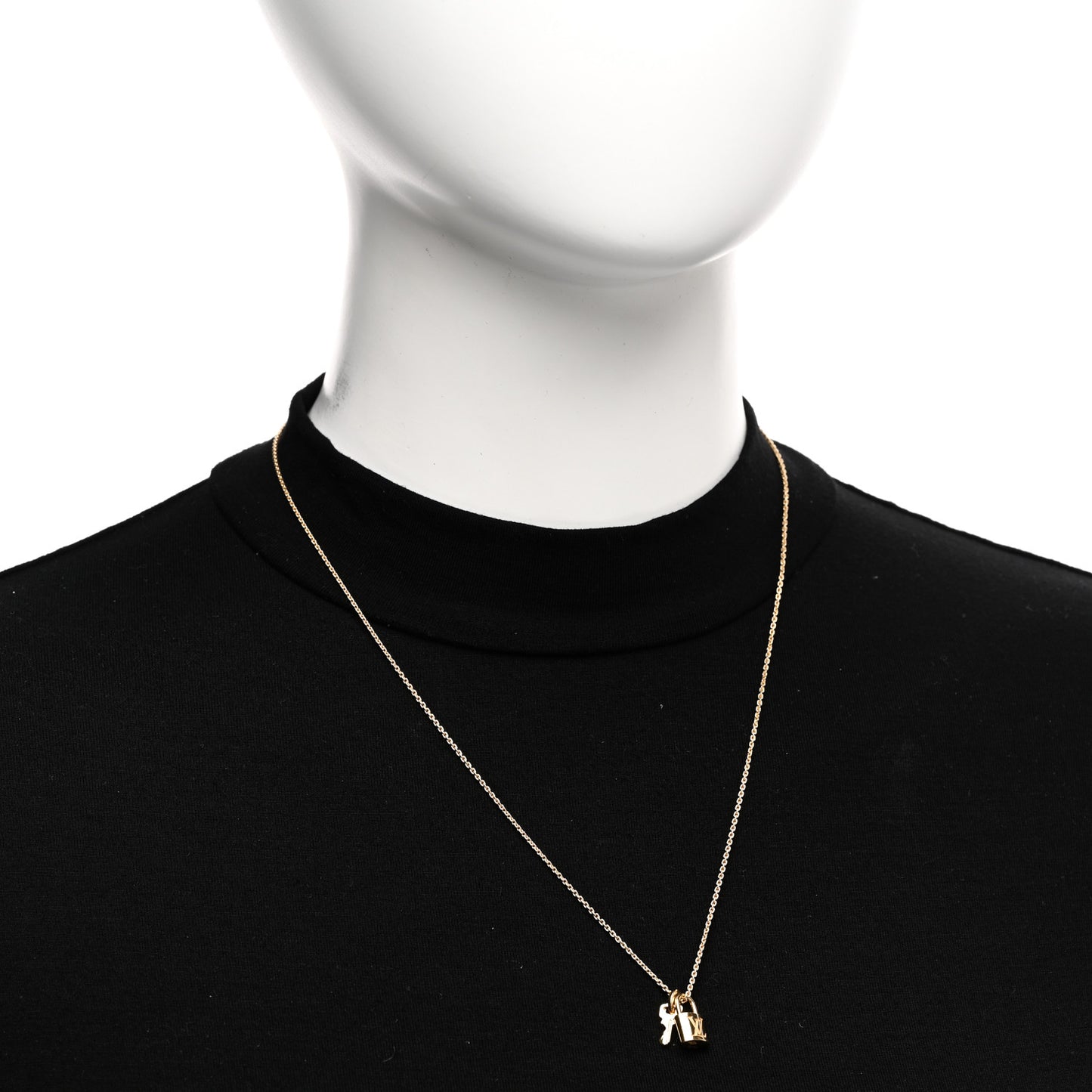 18K Yellow Gold Lockit Key Pendant Necklace