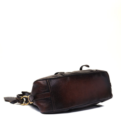 Prada Cervo Antik Dome Satchel Cacao 4 of 8
