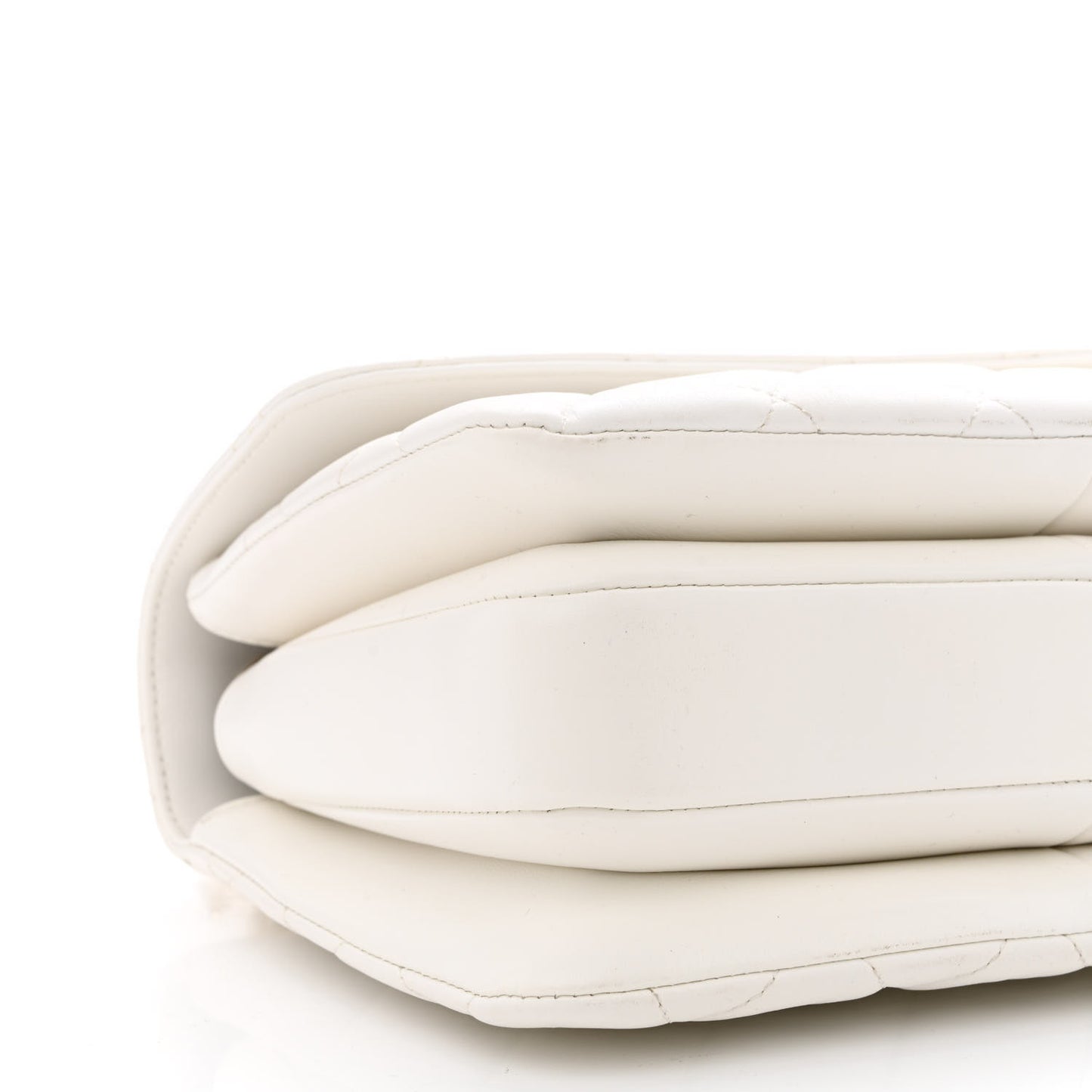 Lambskin Quilted Small Trendy CC Dual Handle Flap Bag White