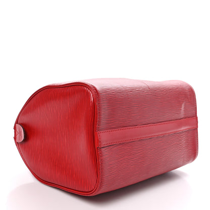 Louis Vuitton Epi Speedy 25 Castillan Red 4 of 13