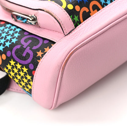 Gucci GG Supreme Monogram Psychedelic Small Day Backpack Black Multicolor Sugar Pink 10 of 12