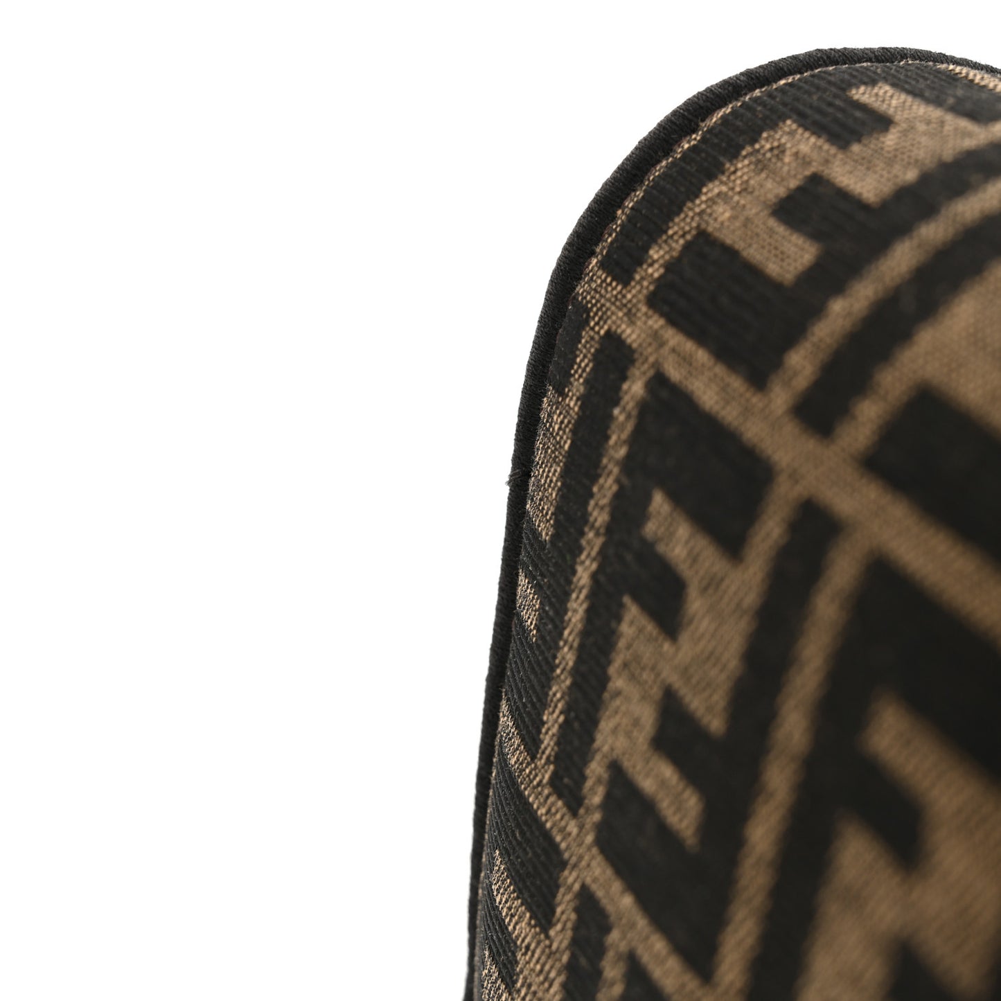 Fabric Jacquard FF 1974 Medium Baguette Tobacco Moro Black