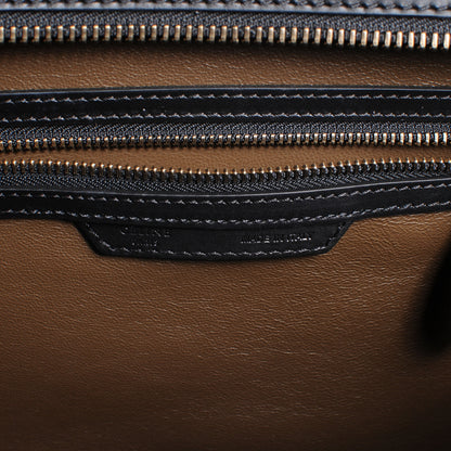 Celine Smooth Calfskin Suede Mini Tri-Color Luggage Black 8 of 10