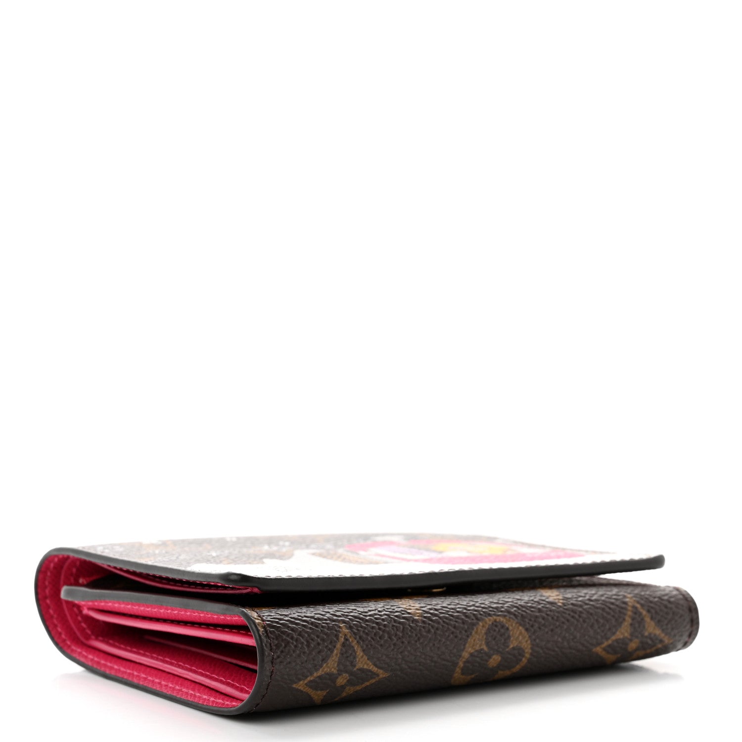 Louis Vuitton Monogram 2019 Christmas Animation Victorine Wallet Fuchsia 4 of 7