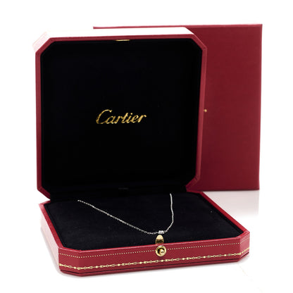 Cartier 18K White Gold Diamond SM D'Amour Pendant Necklace 6 of 6