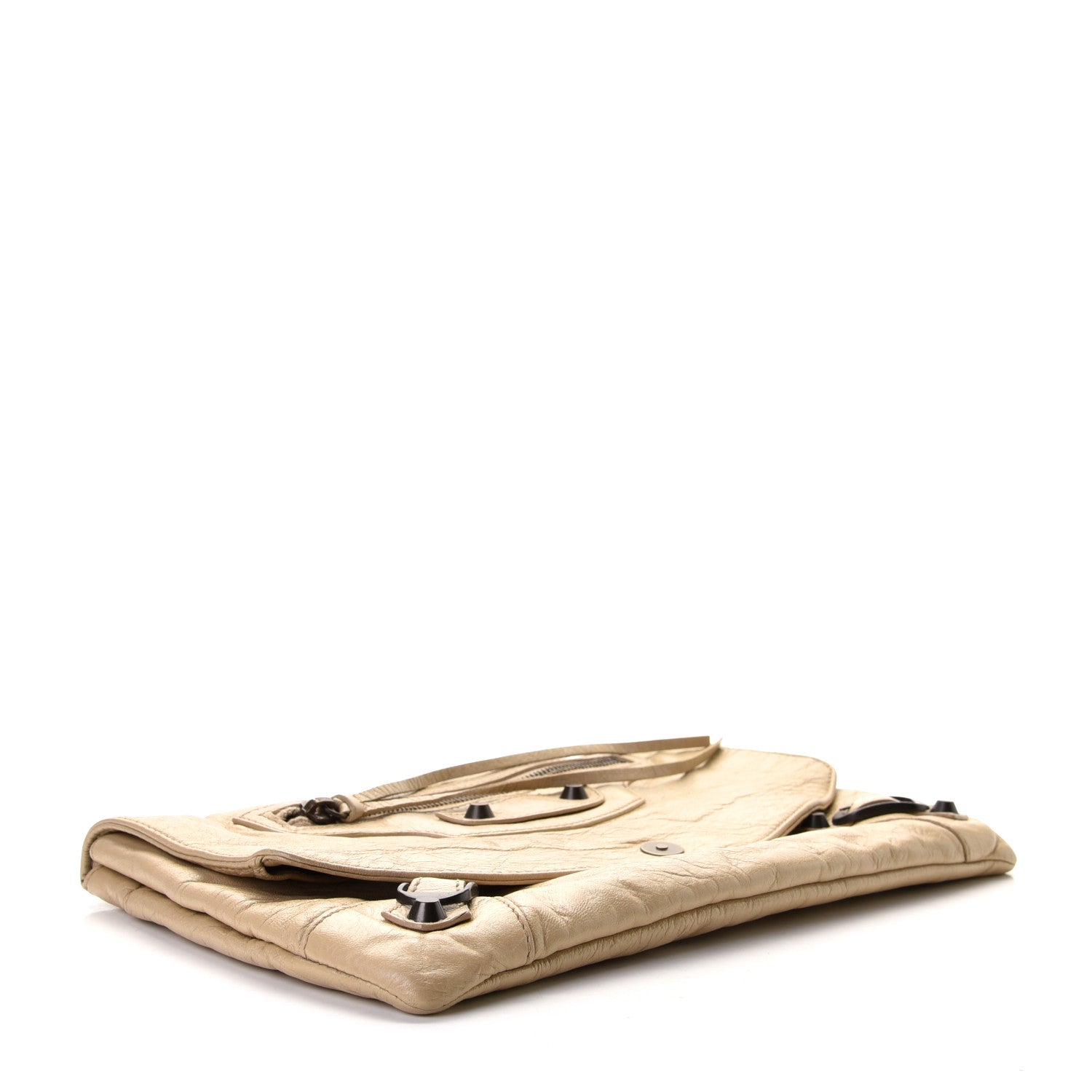 Balenciaga Agneau Classic Hardware Envelope Clutch Sahara 4 of 6