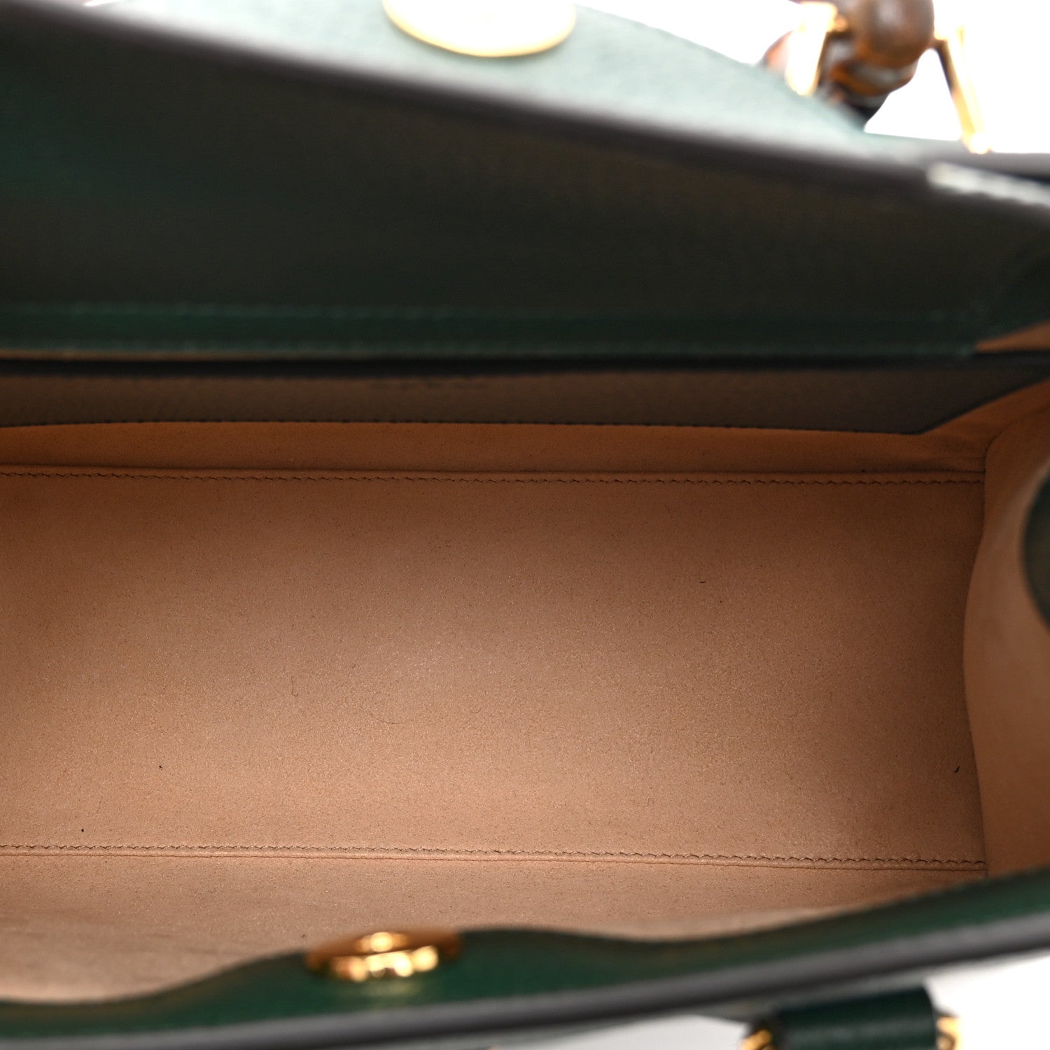 Gucci Wonka Grain Calfskin Small Diana Tote Bag Vintage Green Powder Pink 5 of 10