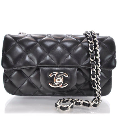 Chanel Lambskin Quilted Extra Mini Flap Black 1 of 11