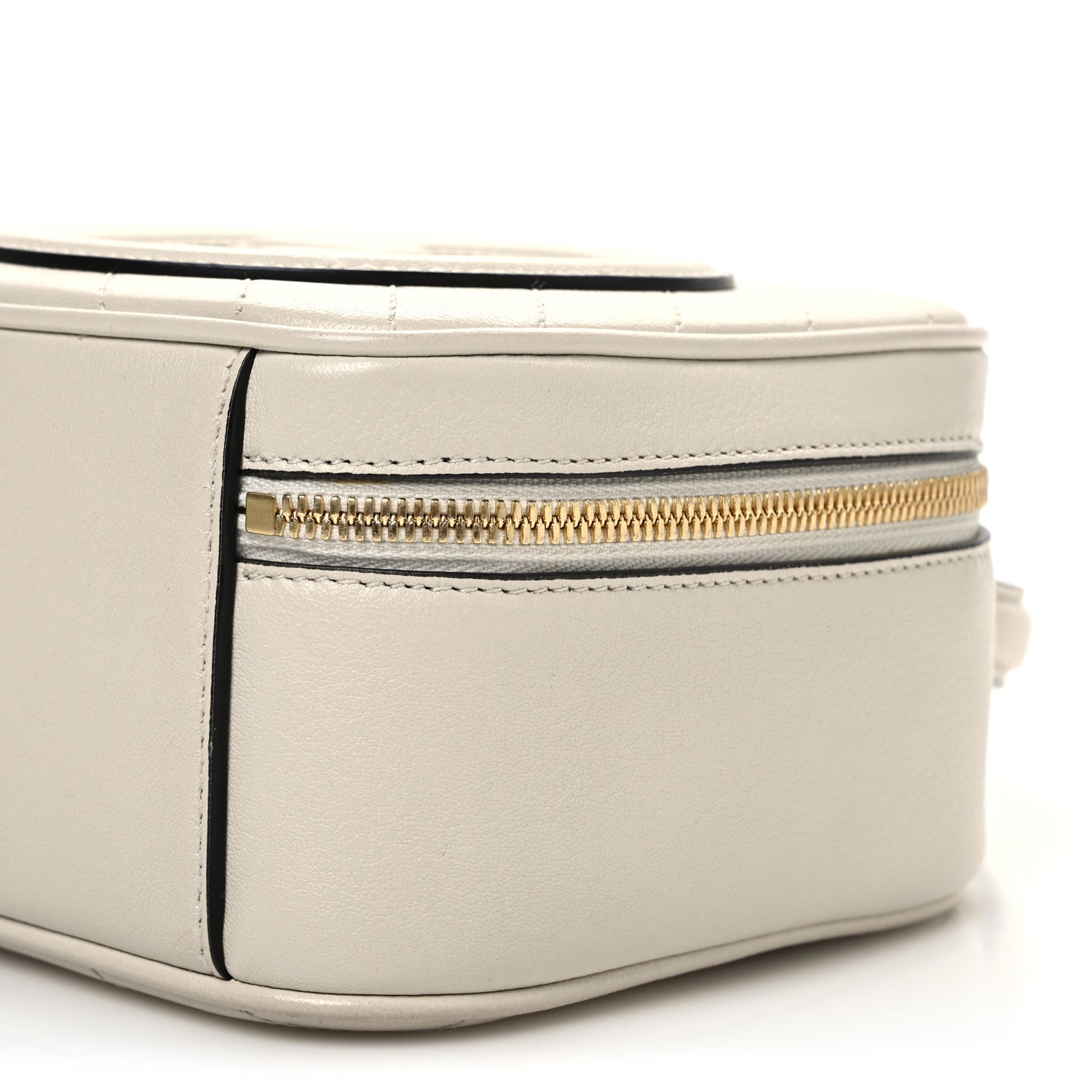 Gucci Sakai Be Green Calfskin Diagonal Stitched Blondie Top Handle Bag Mystic White 10 of 10