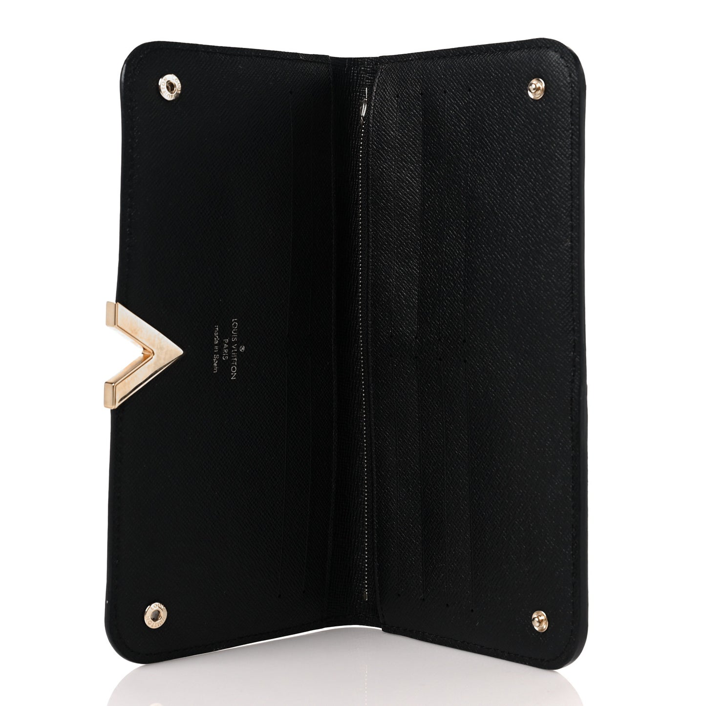 Monogram Calfskin Kimono Wallet Black