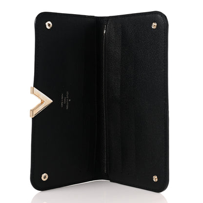 Louis Vuitton Monogram Calfskin Kimono Wallet Black 5 of 10