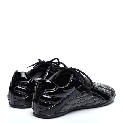 Balenciaga Patent Polyurethane Womens Zen Sneakers 40 Black 4 of 9