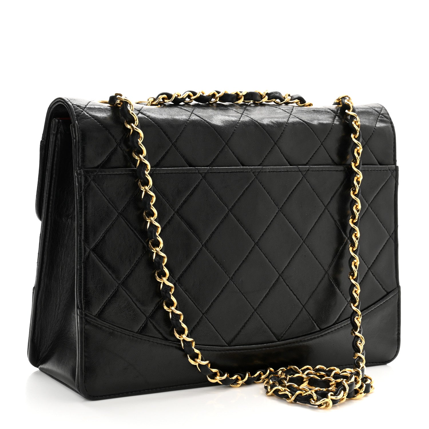 Chanel Lambskin Quilted Medium Single Flap Black 3 of 11