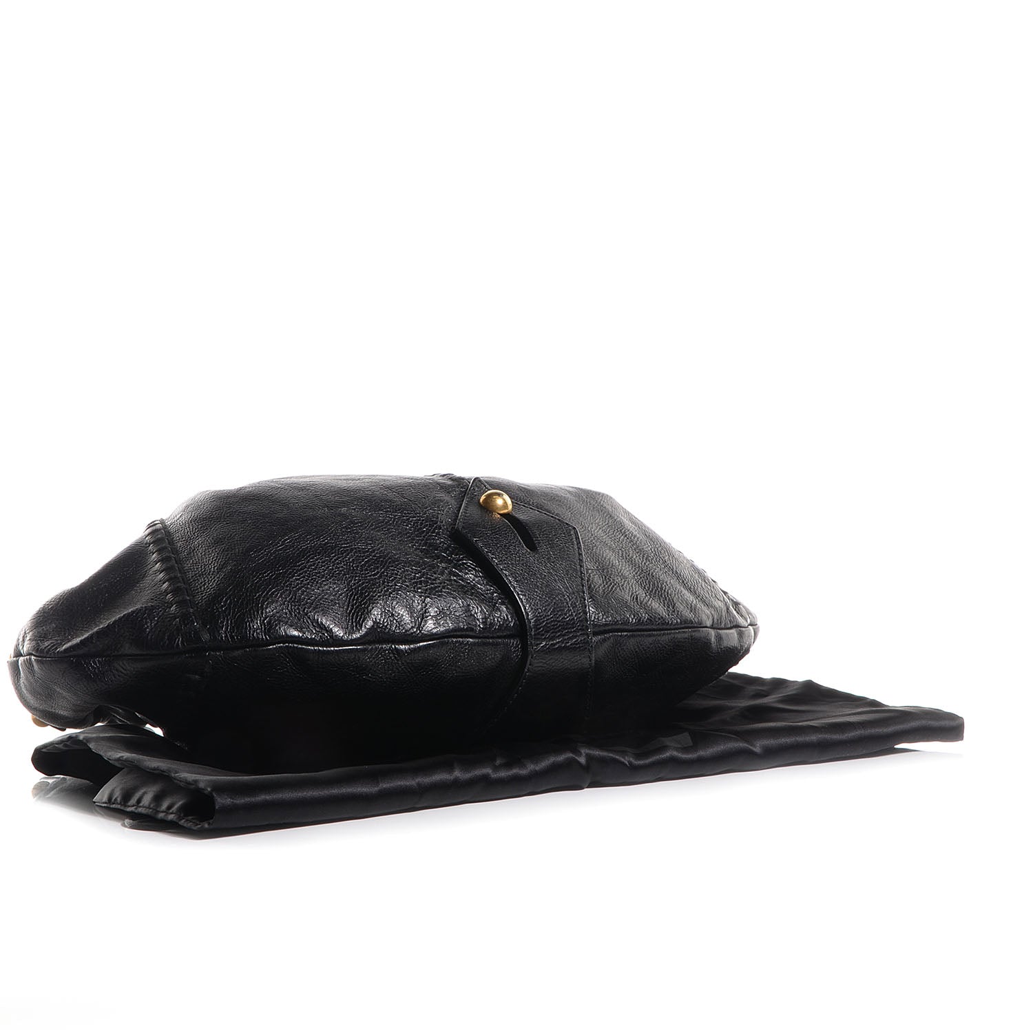 Saint Laurent Calfskin Vincennes Mombasa Hobo Black 4 of 7