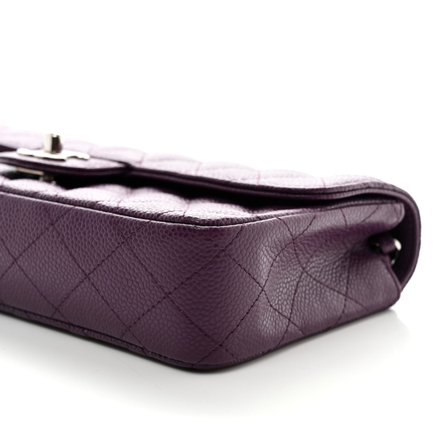Chanel Caviar Quilted East West Flap Purple 10 of 10