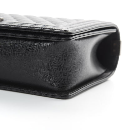 Chanel Caviar Quilted New Medium Boy Flap Black 10 of 12