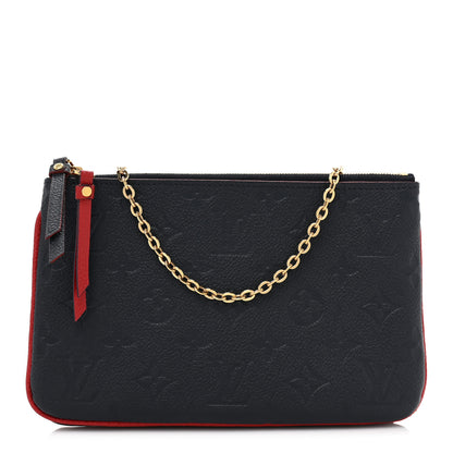 Louis Vuitton Empreinte Double Zip Pochette Marine Rouge 1 of 11