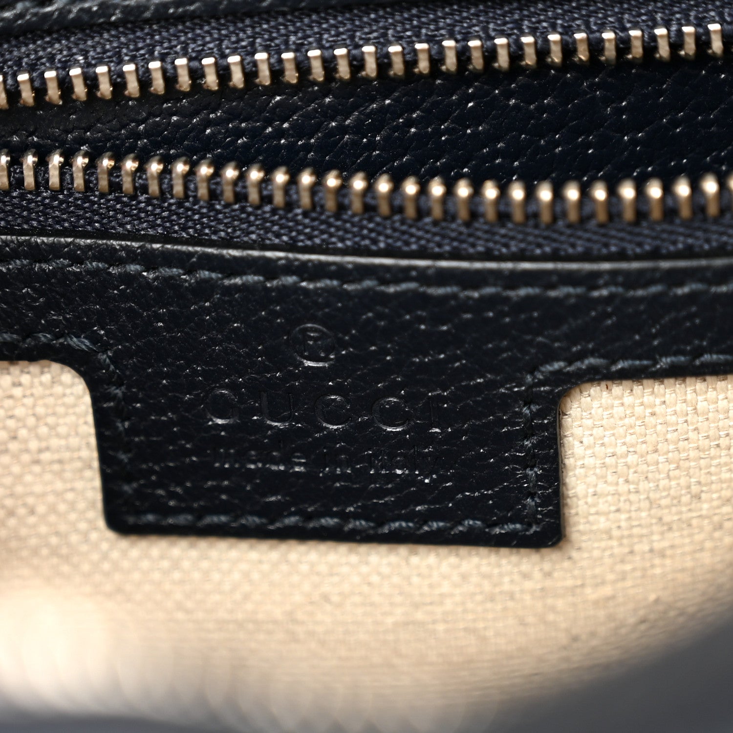 Gucci GG Supreme Monogram Textured Dollar Calfskin Web Studded Mini Ophidia Flap Shoulder Bag Beige Blue 6 of 11