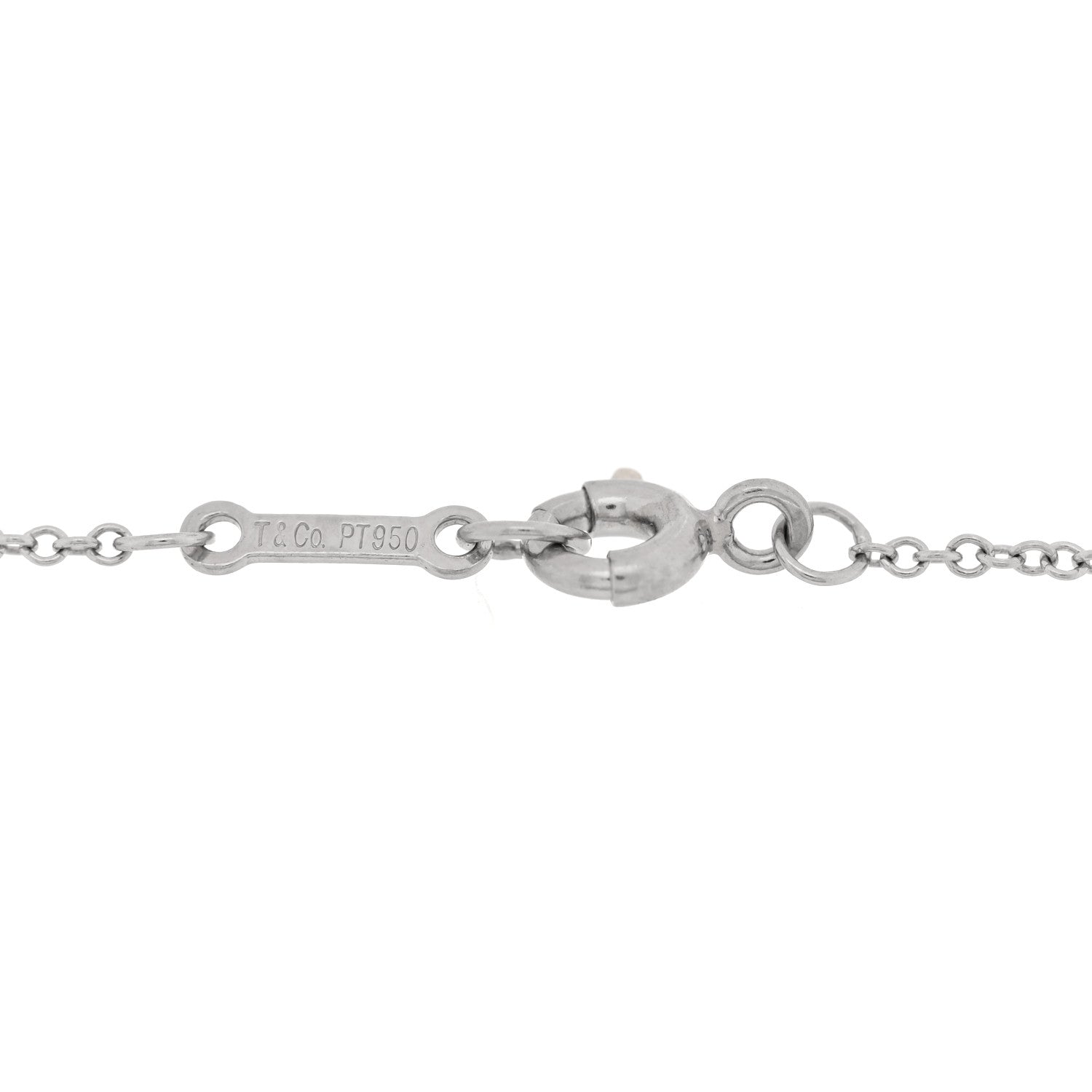 Tiffany Platinum Diamond .08ct Elsa Peretti Diamonds by the Yard Bracelet 3 of 4