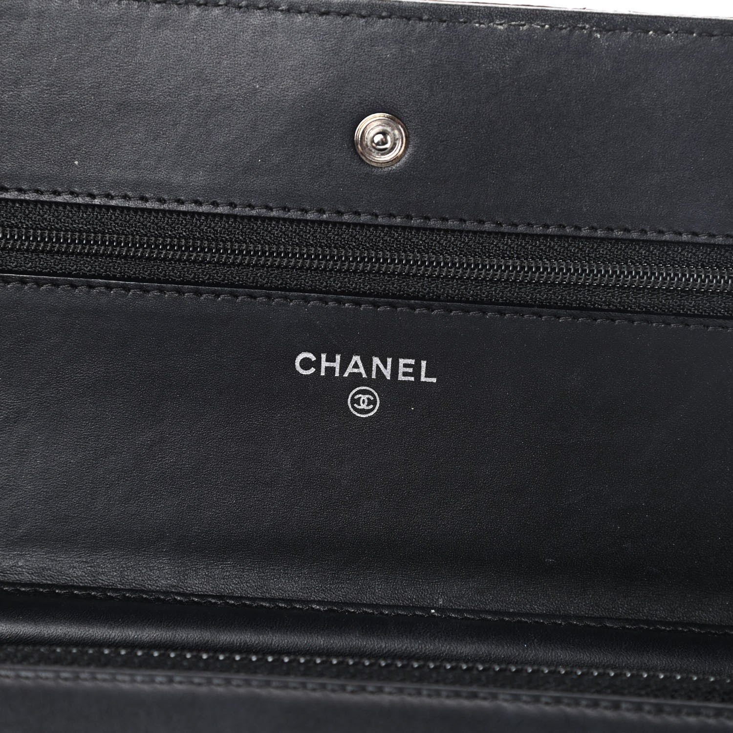 Chanel Patent Quilted Brilliant Wallet On Chain WOC Black 6 of 16