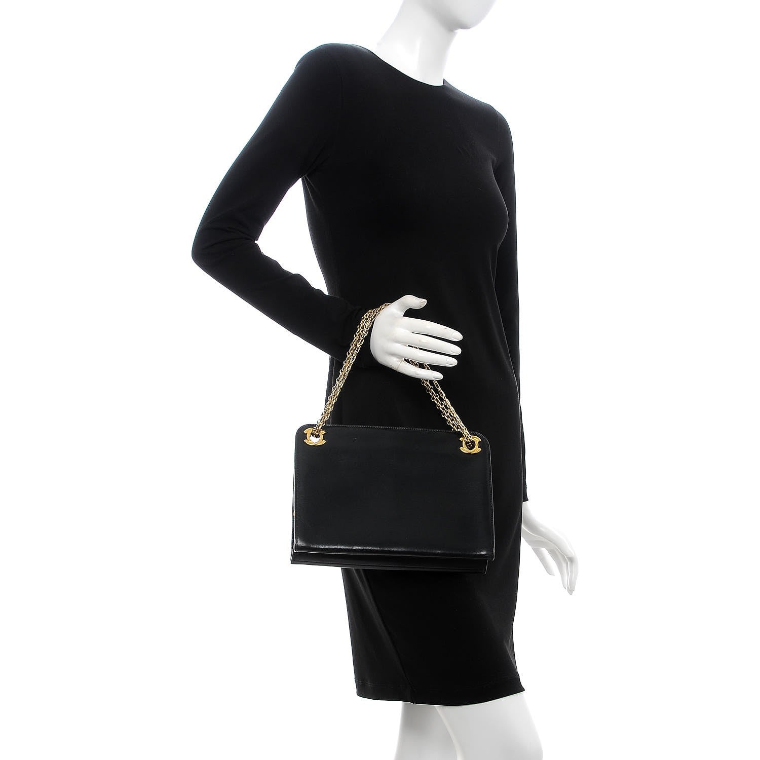 Chanel Lambskin CC Tote Black 2 of 20