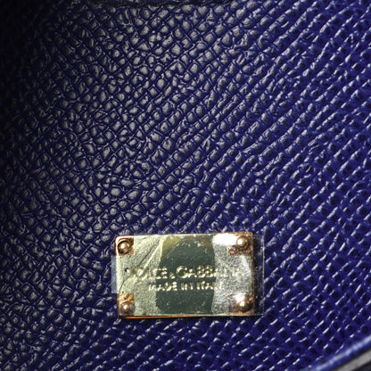 Dolce & Gabbana Dauphine Small Miss Sicily Embellished Handle Satchel Bleuette 7 of 7