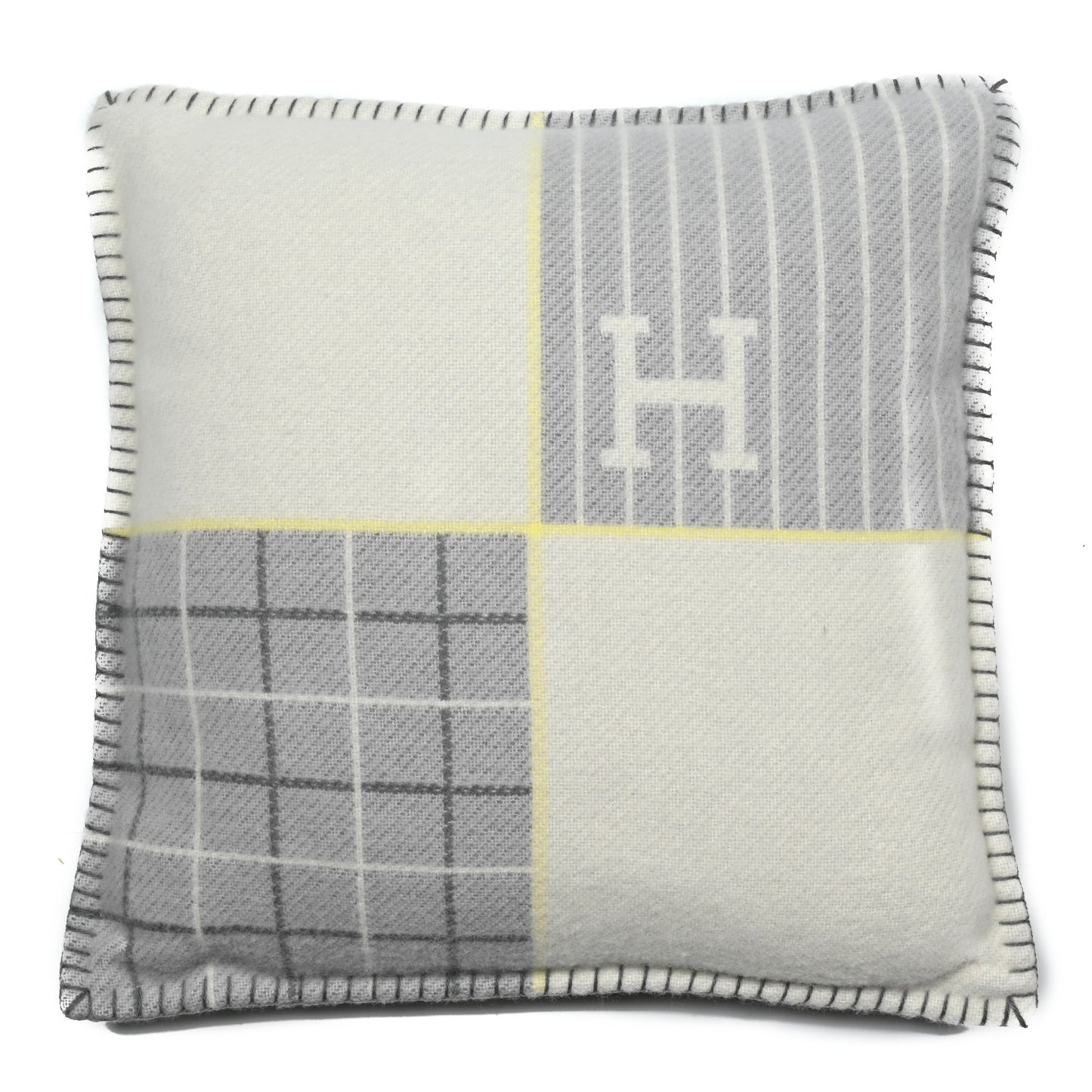Wool Cashmere Avalon Cabriole Pillow Gris Perle