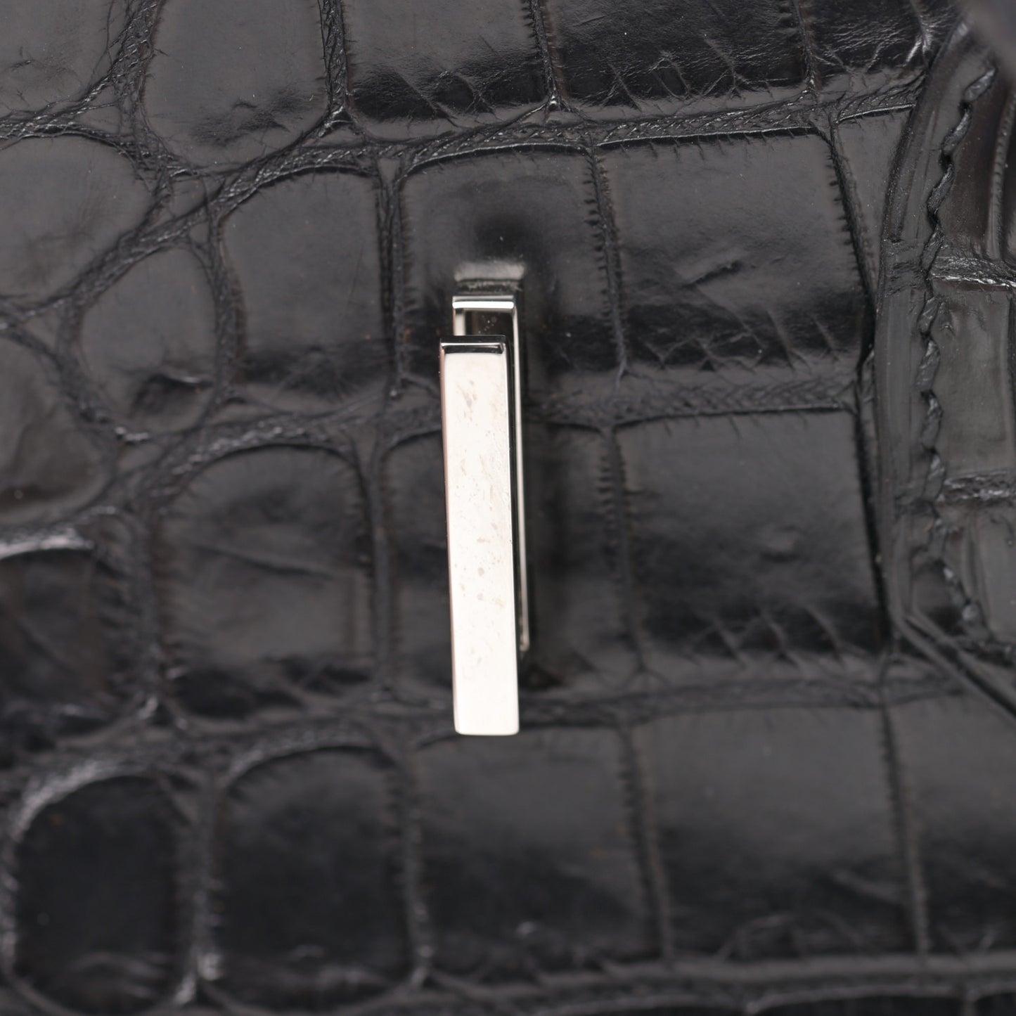 Matte Niloticus Crocodile Birkin 30 Black