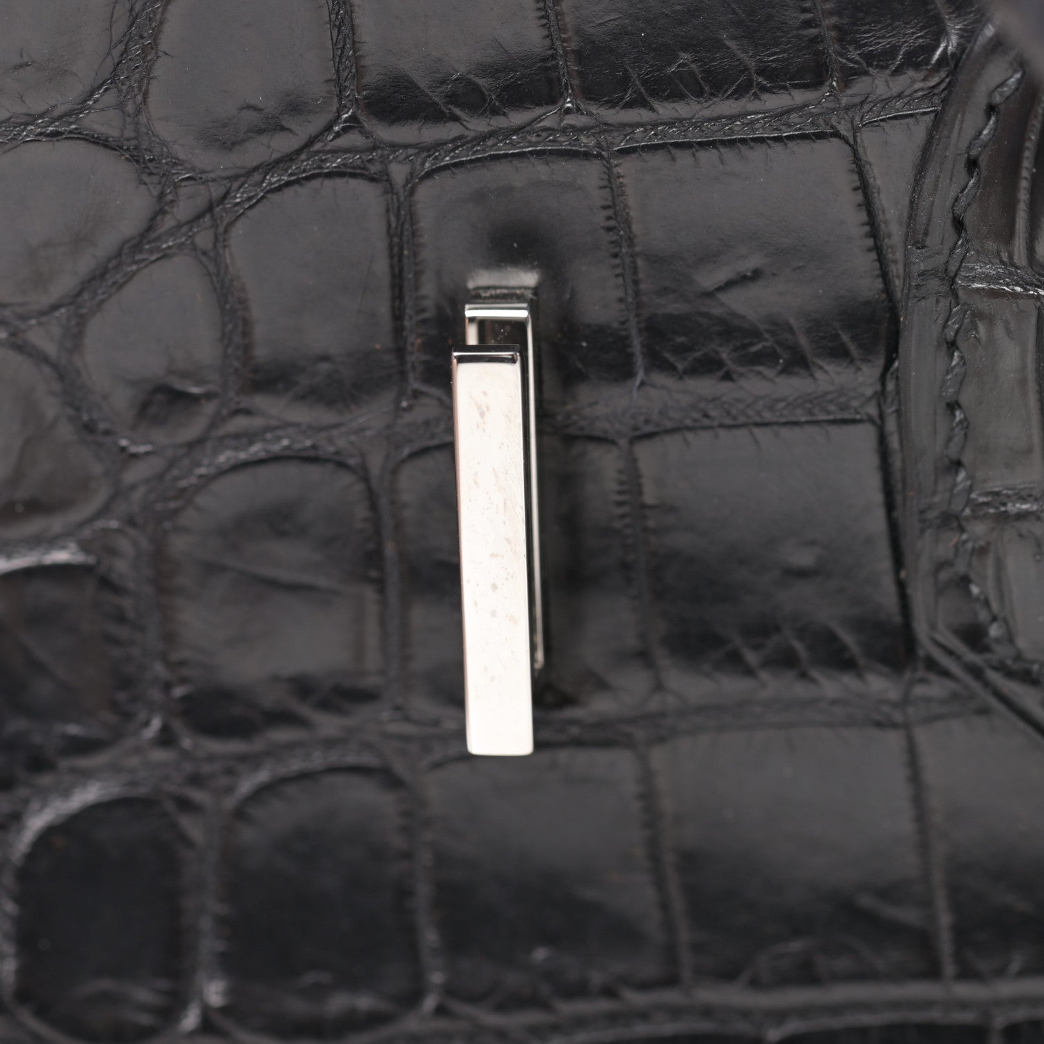 Hermes Matte Niloticus Crocodile Birkin 30 Black 24 of 43