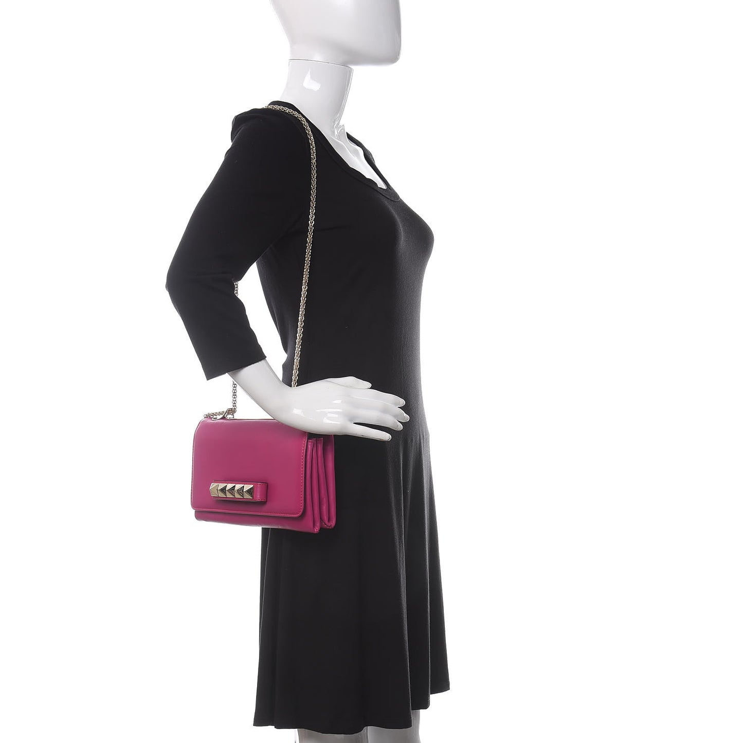 Nappa Va Va Voom Shoulder Bag Fuxia