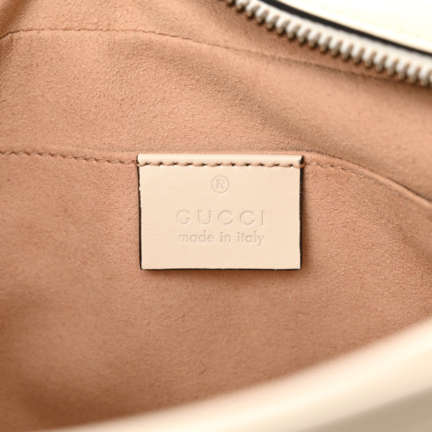 Gucci Calfskin Matelasse Small GG Marmont Chain Shoulder Bag White 6 of 12