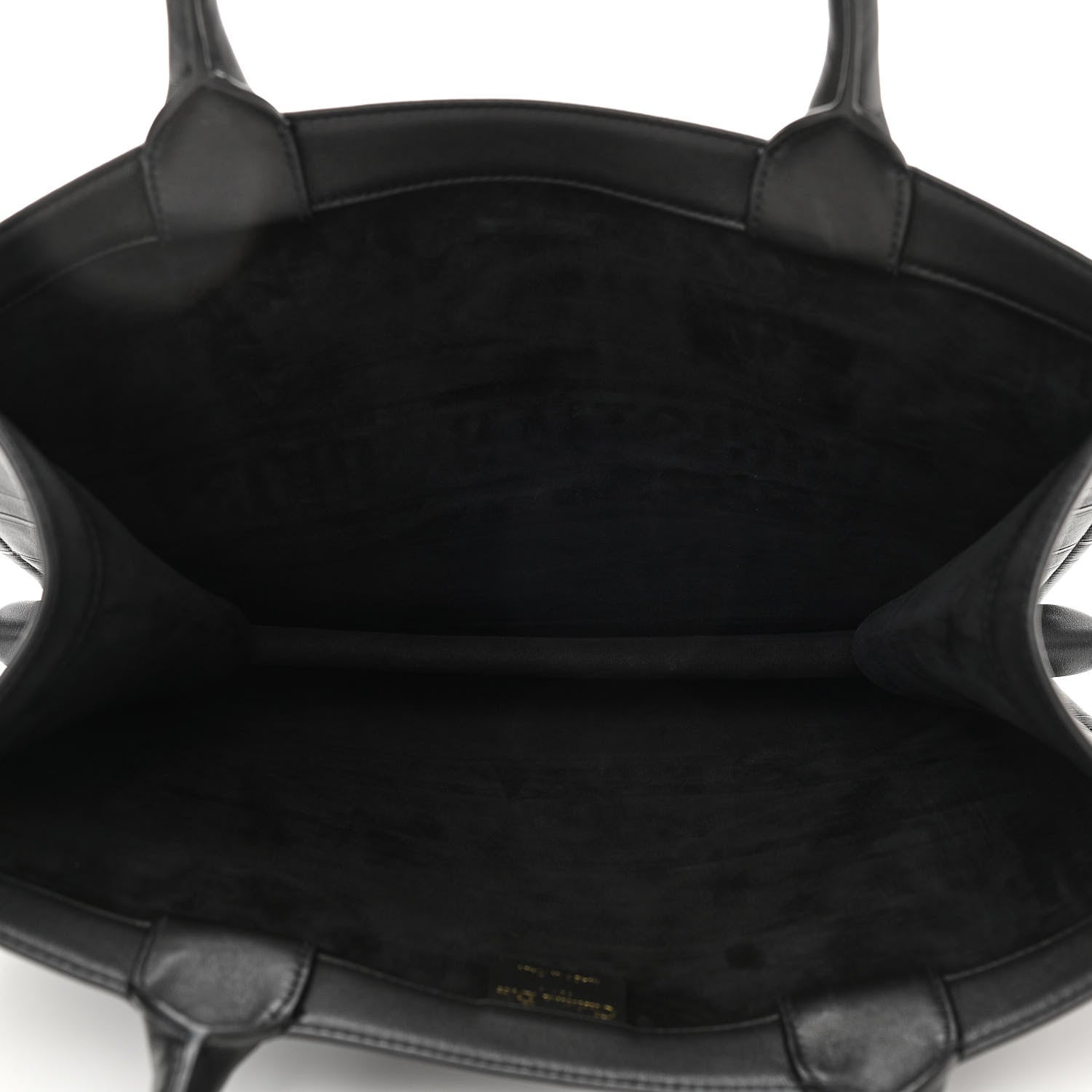 Christian Dior Calfskin Embossed Medium Book Tote Black 5 of 10
