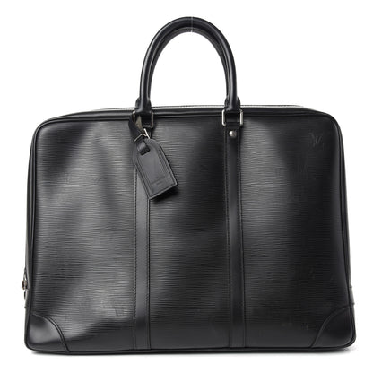 Louis Vuitton Epi Porte-Documents Voyage Briefcase Black 1 of 8