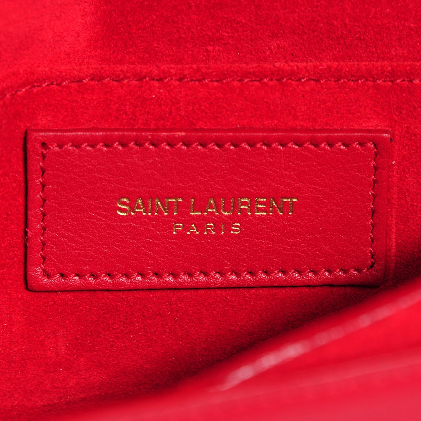 Calfskin Mini Y Ligne Crossbody Pochette Bag Rouge Orient