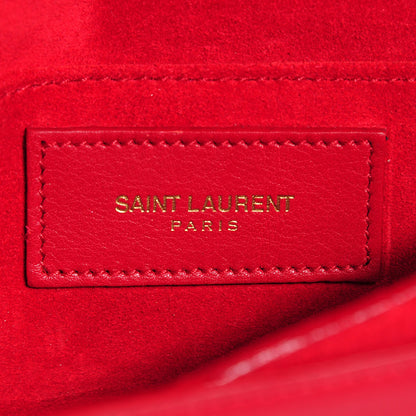 Saint Laurent Calfskin Mini Y Ligne Crossbody Pochette Bag Rouge Orient 7 of 9