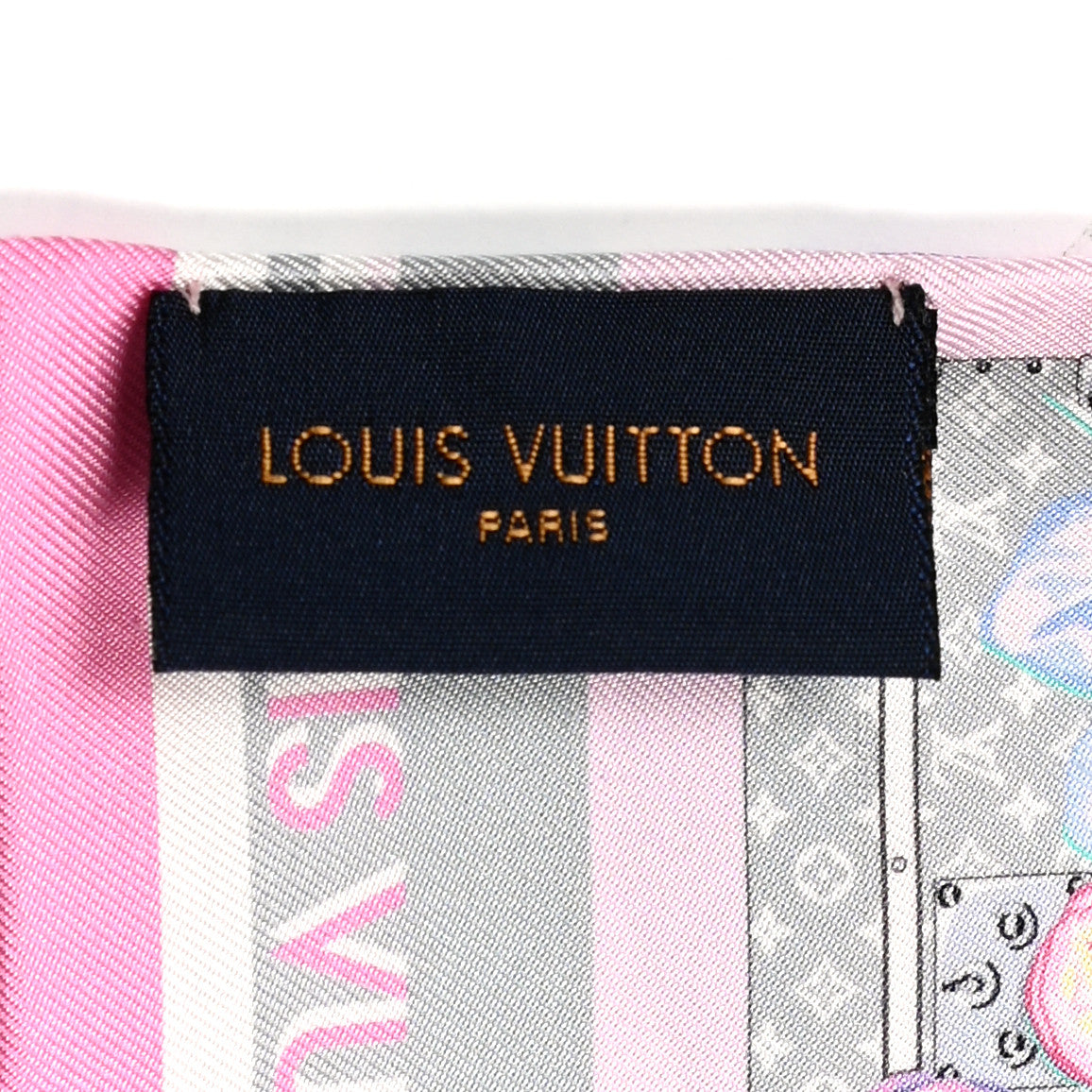 Louis Vuitton Silk Monogram Malle Fleurs Bandeau Mauve 3 of 3