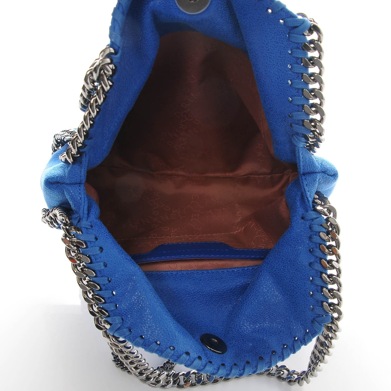 Stella McCartney Shaggy Deer Mini Falabella Tote Blue 5 of 8