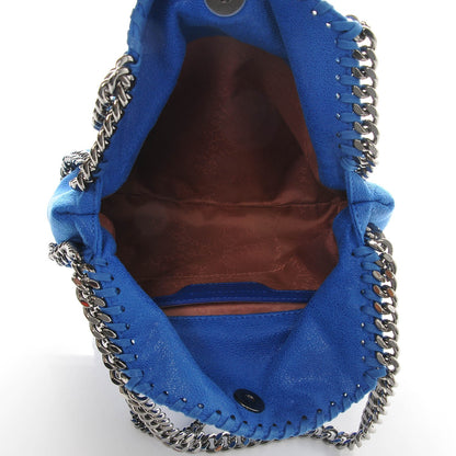 Stella McCartney Shaggy Deer Mini Falabella Tote Blue 5 of 8