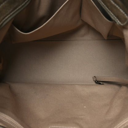 Chanel Crumpled Grained Calfskin Large Coco Pleats Tote Khaki 5 of 11