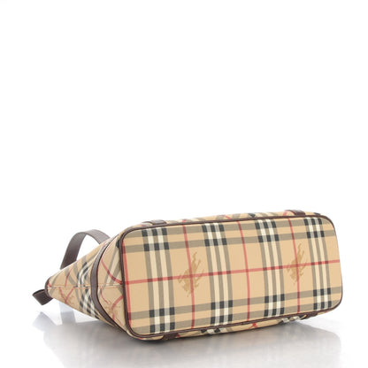 Burberry Haymarket Check Medium Tote Chocolate 4 of 8