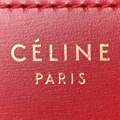 Celine Box Calfskin Medium Classic Box Flap Bag Red 6 of 10