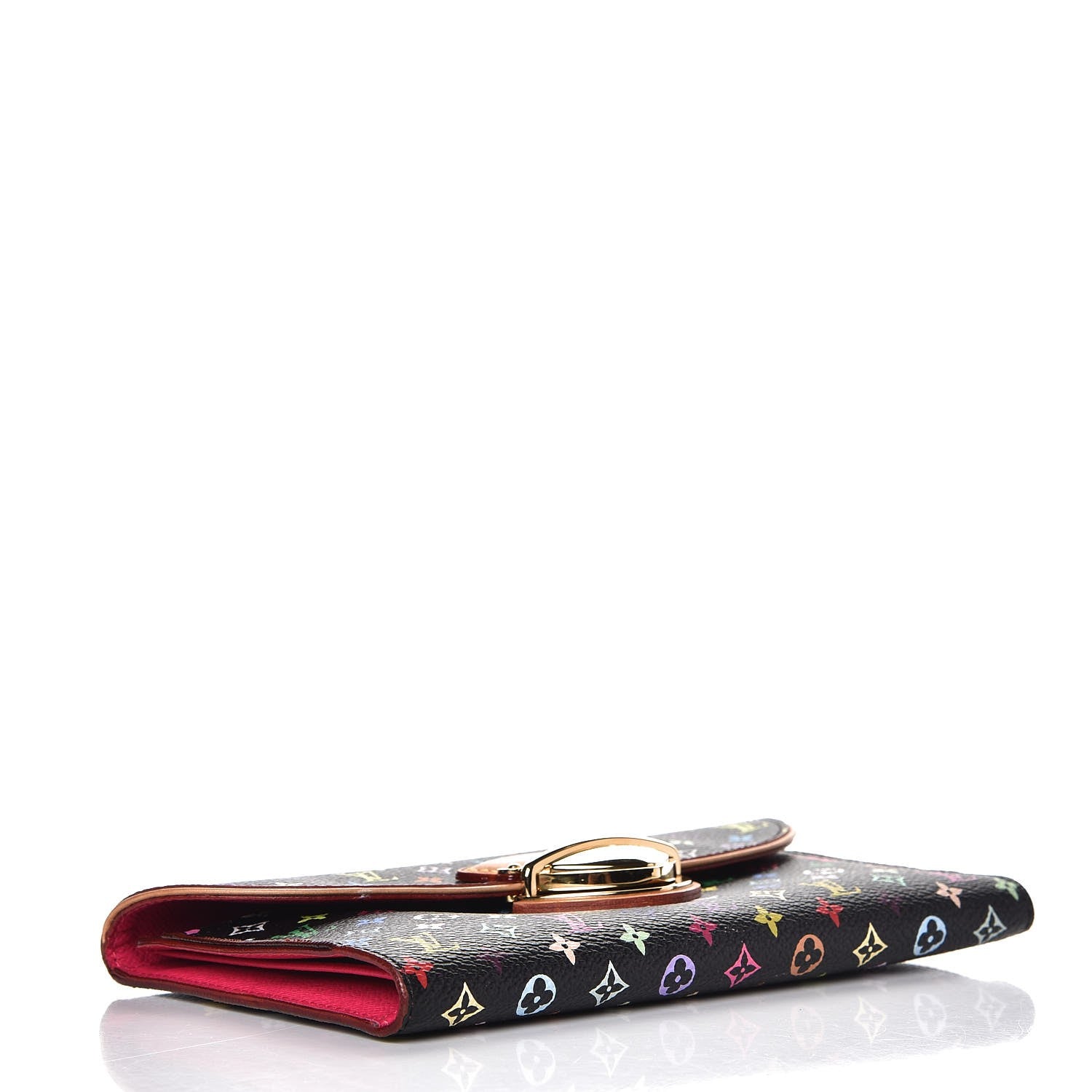 Louis Vuitton Monogram Multicolor Eugenie Wallet Black Grenade 4 of 7