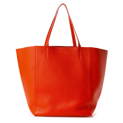 Celine Grained Calfskin Medium Horizontal Cabas Phantom Bright Orange 1 of 9